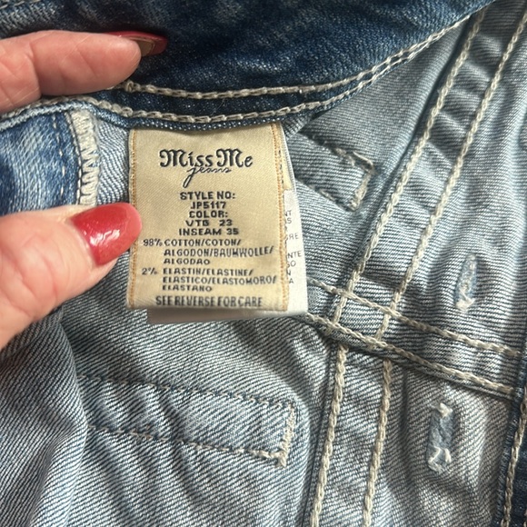 Miss Me Denim Boot Cut Jeans with Silver Embroidery - Picture 12 of 15